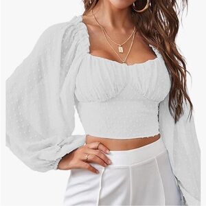 SHEIN long sheer top Medium